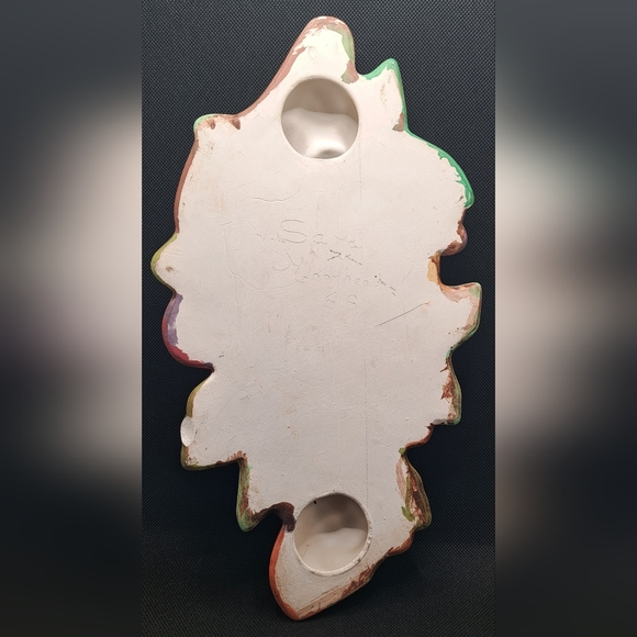 Vtg Vegetable Fruit Ceramic Pottery Wall Hanging Plaque Mid Century Pears 1968 - Picture 7 of 11